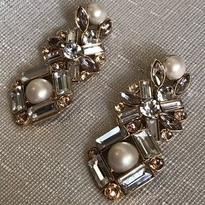 Amazing Rhinestone and Faux Perl Earrings!